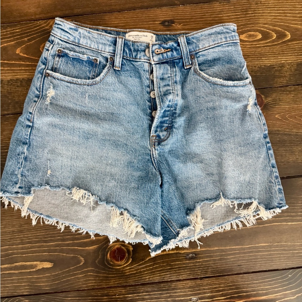 Abercrombie and Fitch High Rise Dad Short, Curve Love